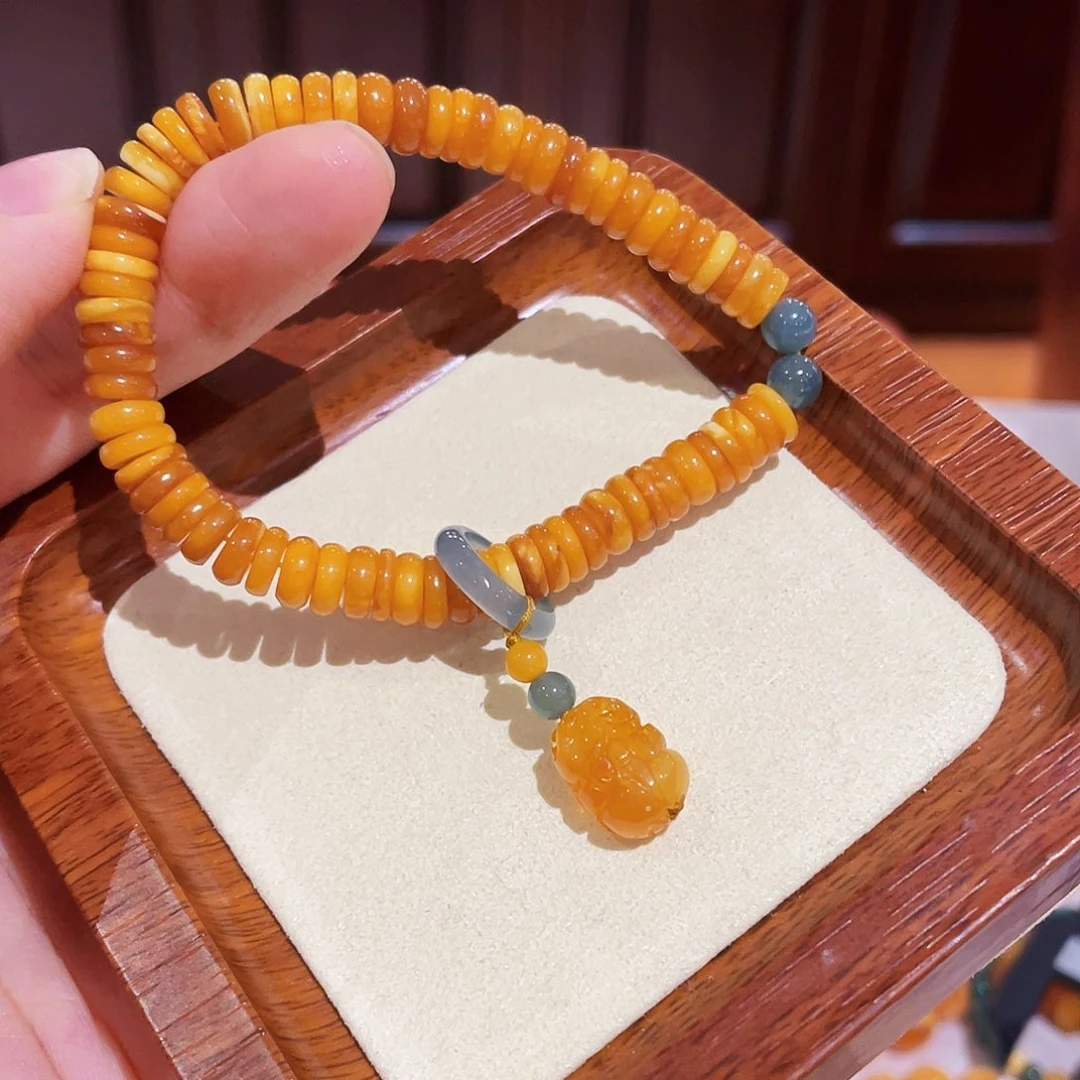 蜜蜡手链未镶嵌手串