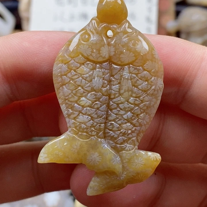 硅化珊瑚（珊瑚玉）颈饰未镶嵌