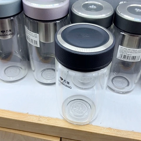 万象玻璃单层皮纹无网510毫升