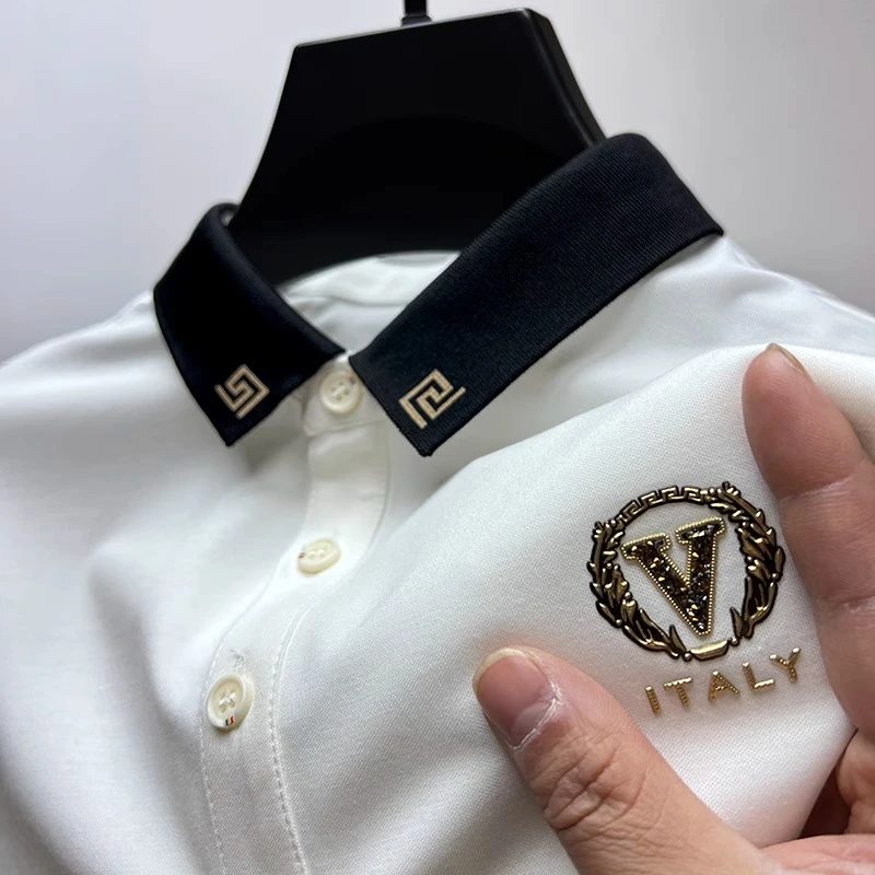 KOYENEMAL库约内姆t恤男翻领夏季新款男士polo衫短袖潮流修身上衣