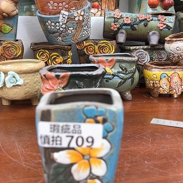 红陶粗陶花盆粗陶花盆瑕疵709