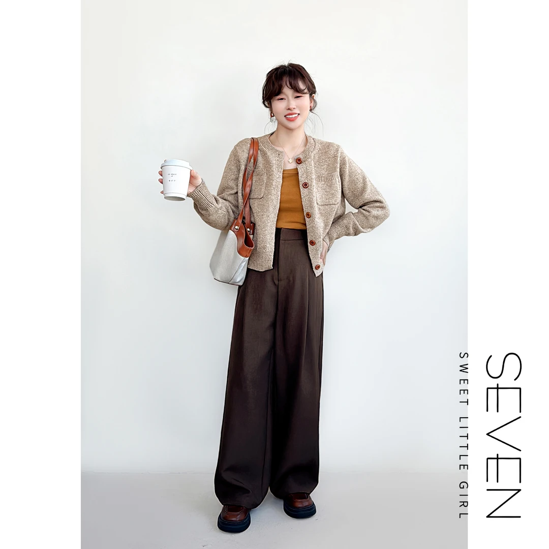 小香毛衣⑧七七146小个子小香风老钱针织开衫女早秋毛衣外套小美说