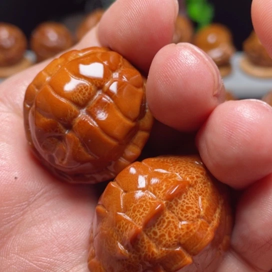 橄榄核手串/手链龙脊富甲手球一对31左右