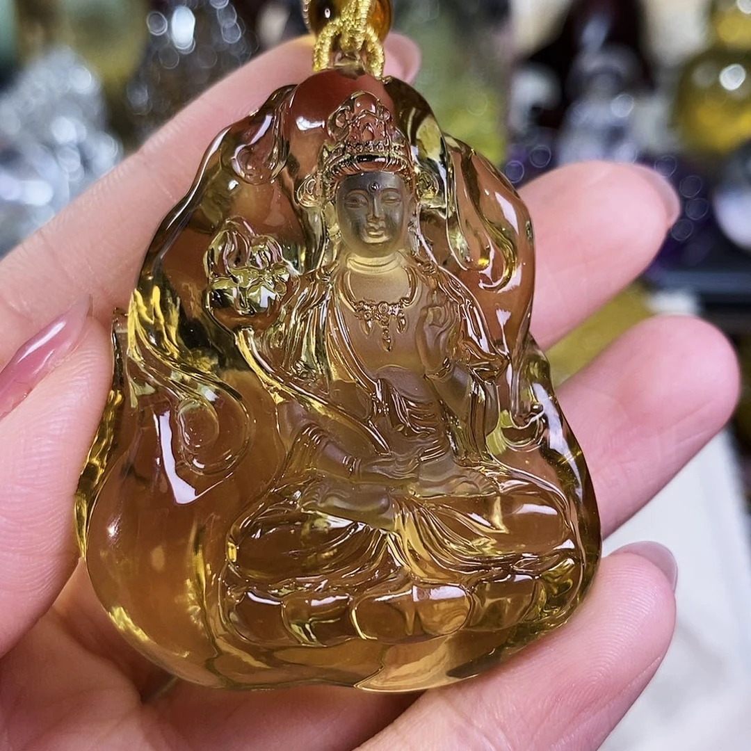 水晶天然水晶吊坠漂亮未镶嵌x****8