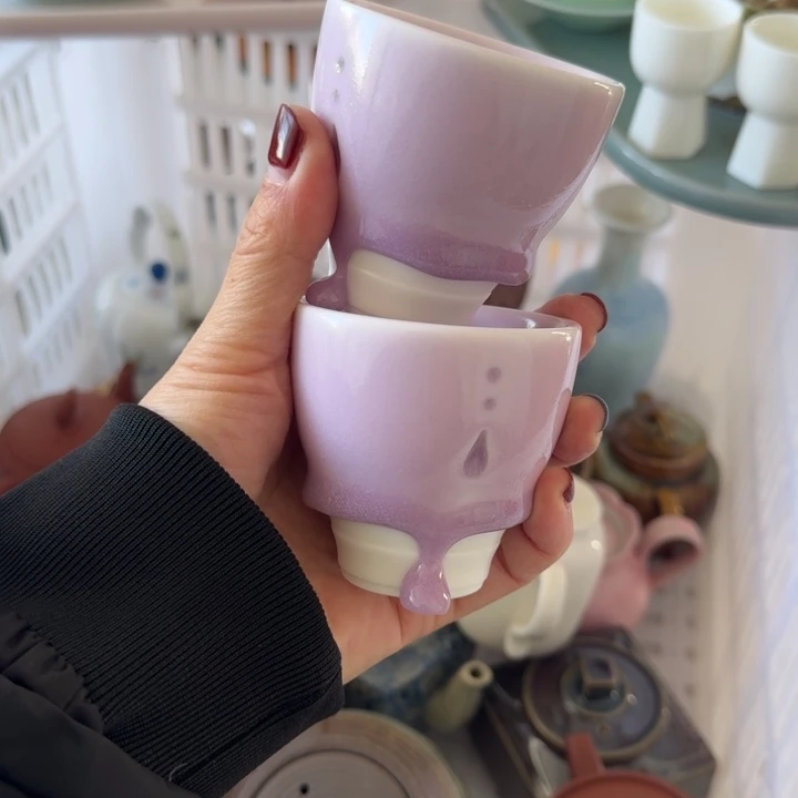 微瑕陶瓷茶具茶杯茶壶