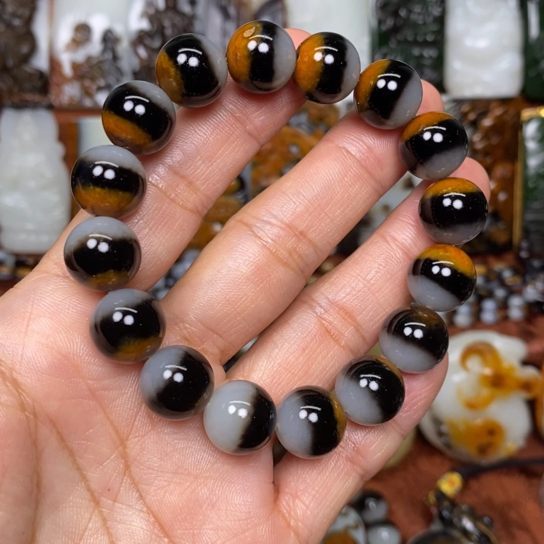 南***.和田玉未镶嵌手链