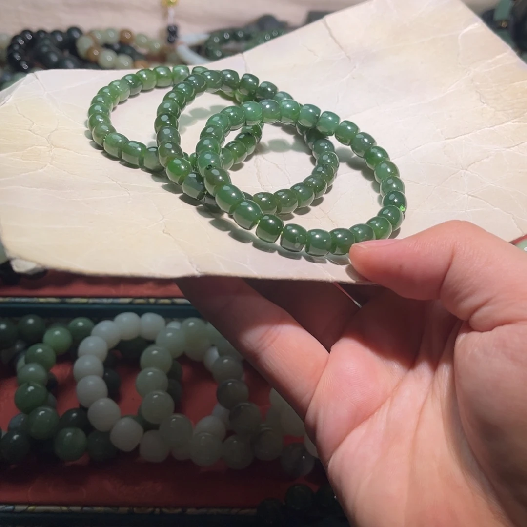 和田玉未镶嵌手链多样性拍一发一