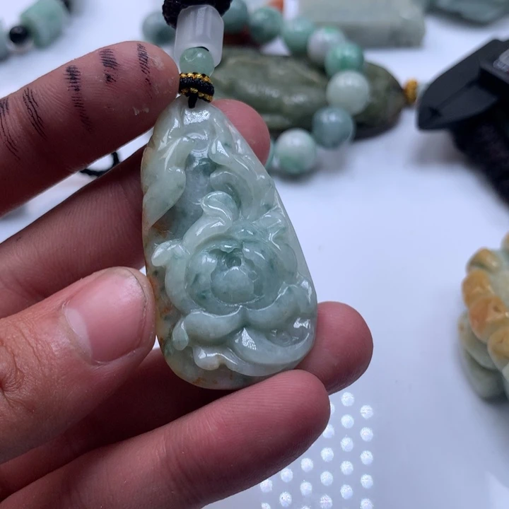 颈饰未镶嵌翡翠保真天然a货翡翠