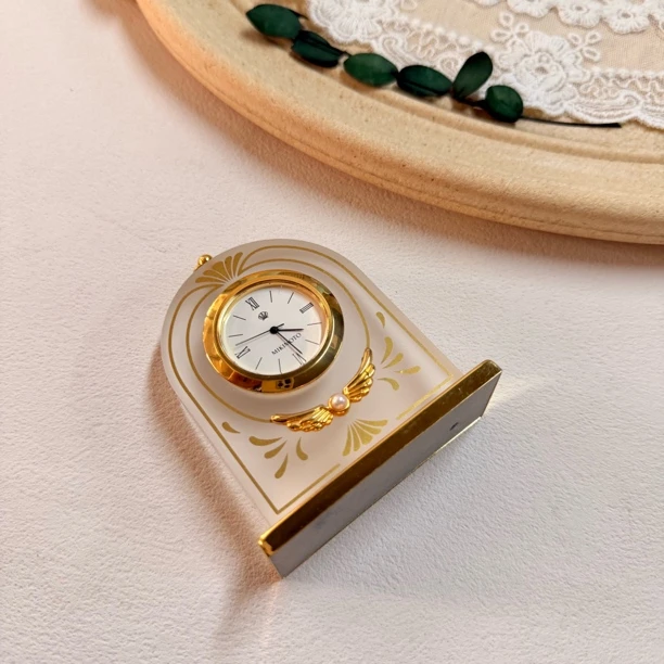 90新  【六六中古】孤品精美珍珠摆件表aa5924