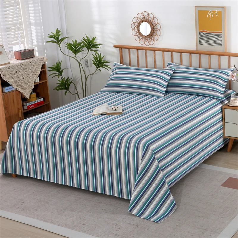 纯棉老粗布床单单件被单五福缎炕单棉麻全棉加厚学生单双人榻榻米