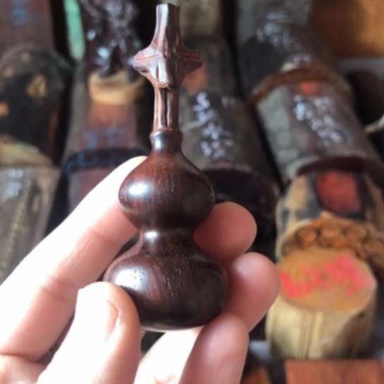 印度小叶紫檀檀香紫檀3.0手把葫芦