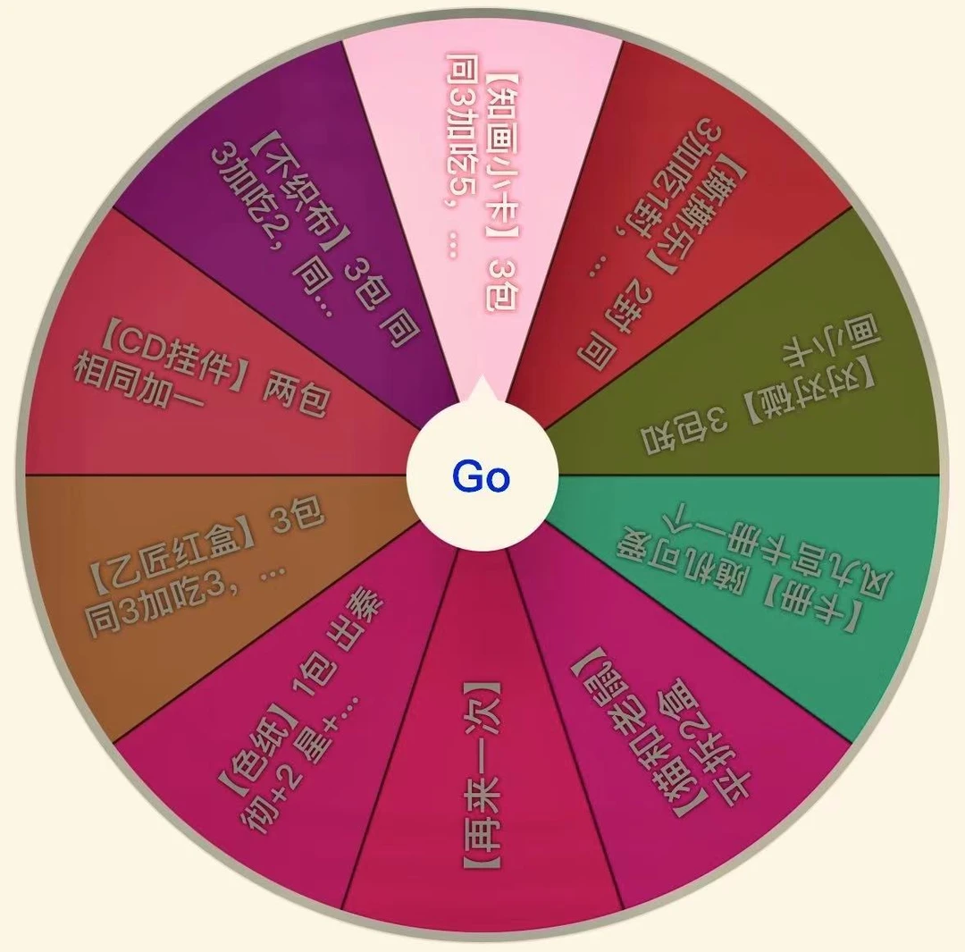 【西施拆卡】（开心）大转盘一欧冲天