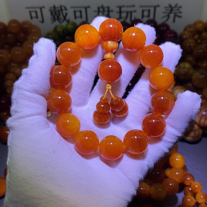 松木（琥珀木）手串/手链1.6包浆高货