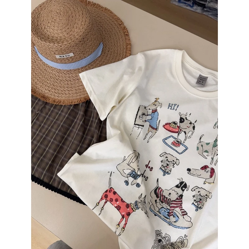 -ARRLMORRE品牌【快乐牧场】超好穿薄款冰凉雪花棉上衣短袖