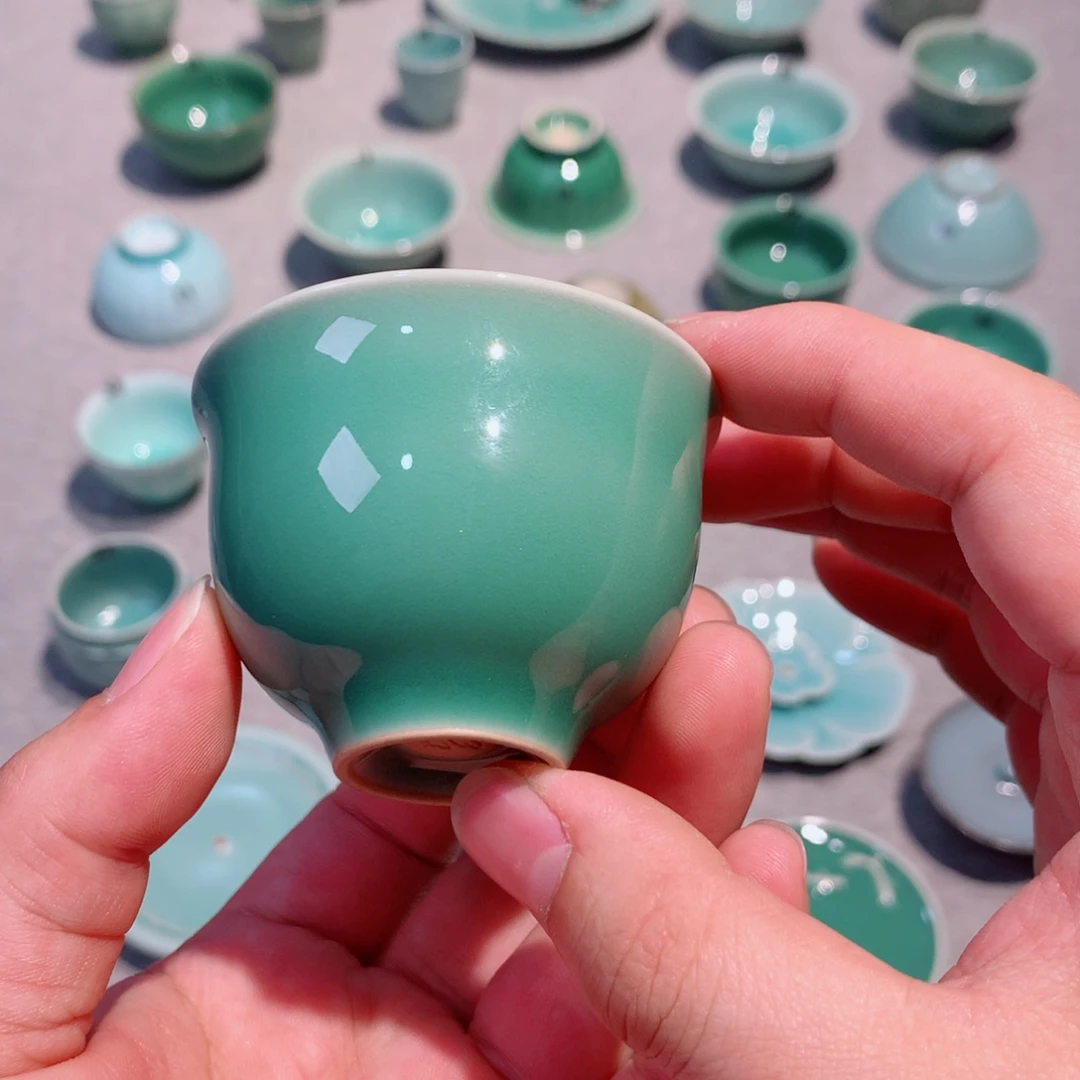 习***呆龙泉青瓷茶具两个