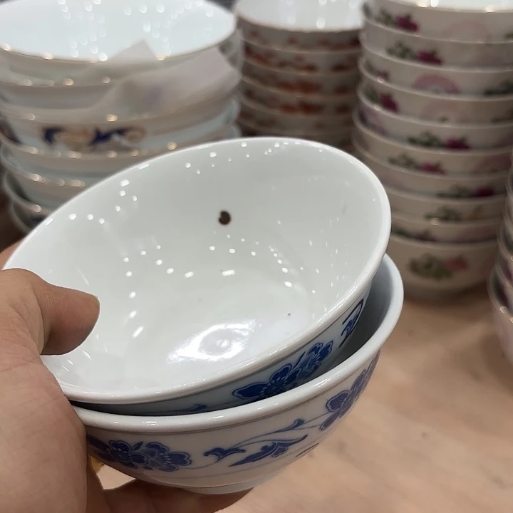 米饭碗米饭两只，微瑕12公分