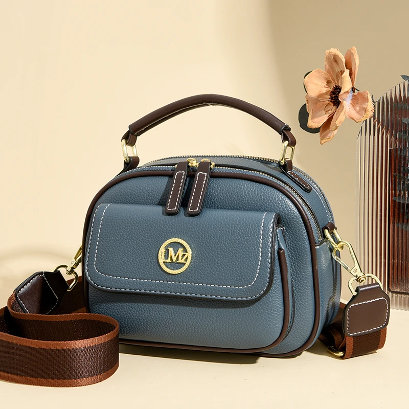 幻鲨新款时尚百搭气质单肩包大容量多层手提斜挎包简约小包包