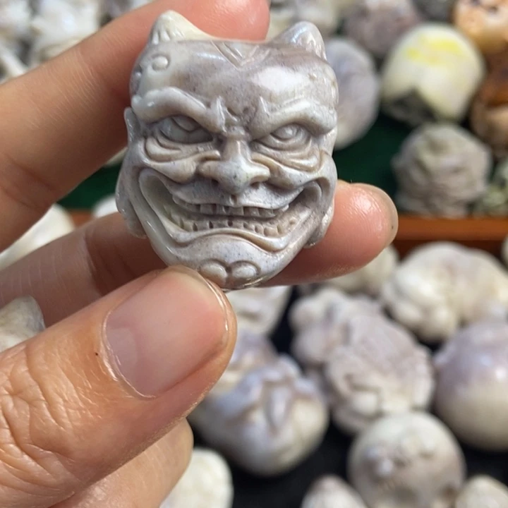 王***古配饰鹿角雕刻一个出