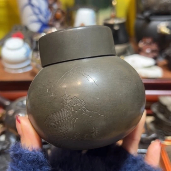 锡中古工艺品摆件