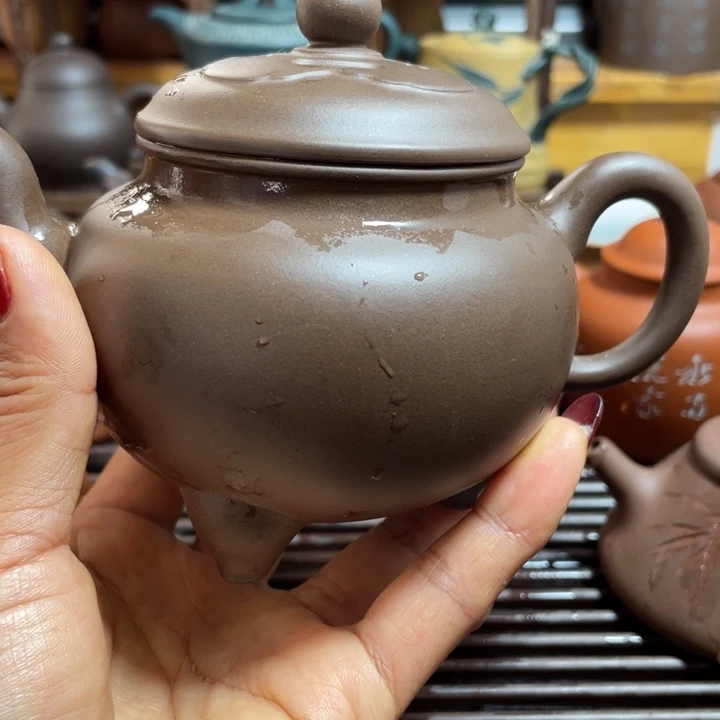 紫砂茶壶第***两拼紫大彬