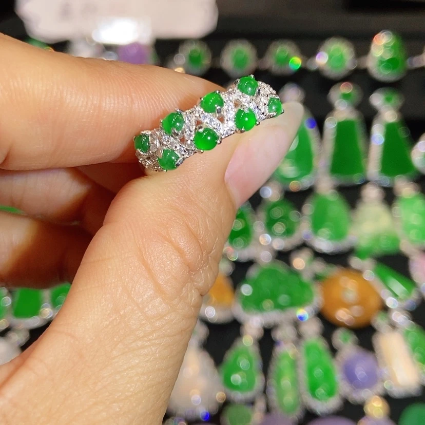 【闪购商品】翡翠戒指未镶嵌天然翡翠