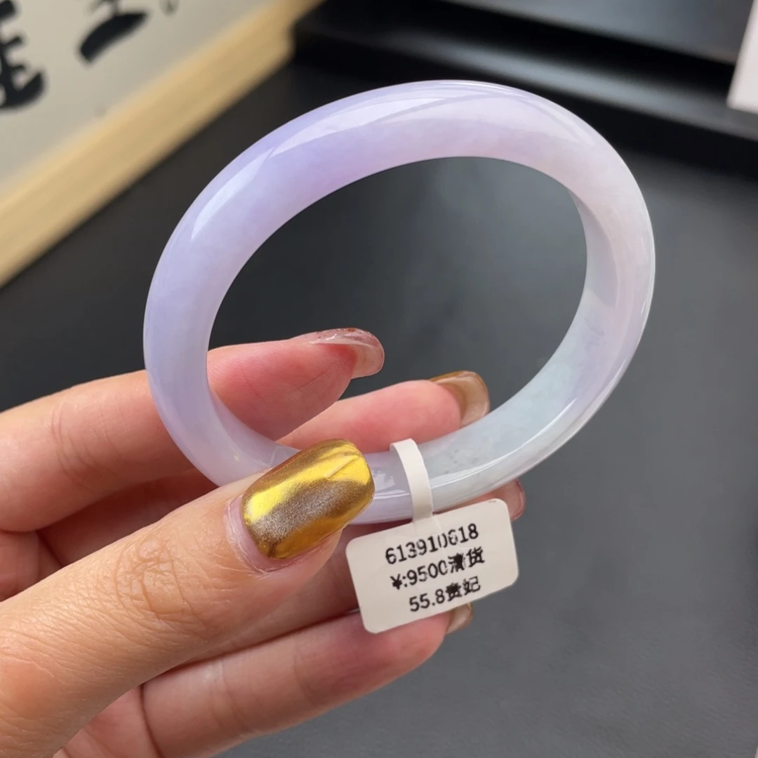 未镶嵌手镯翡翠回流贵妃55.8粉春