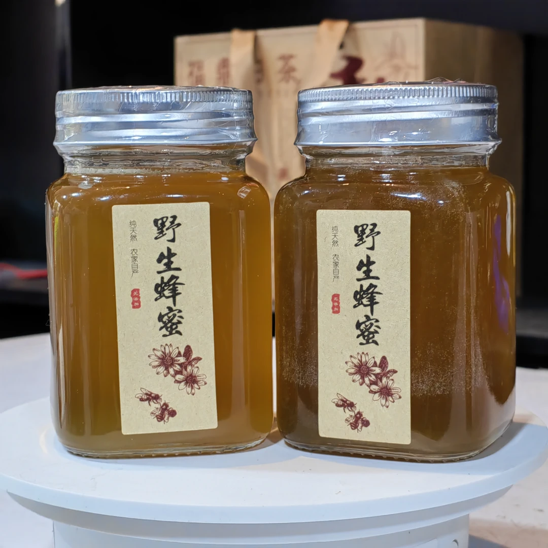自然成熟蜜500g/1瓶野生百花蜜无添加一年取一次冲饮面包伴侣蜂蜜