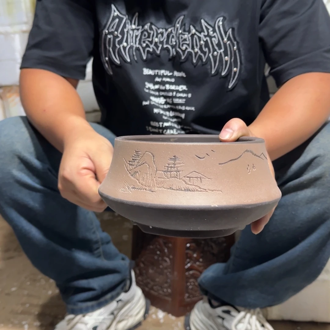 紫砂花盆口径为一