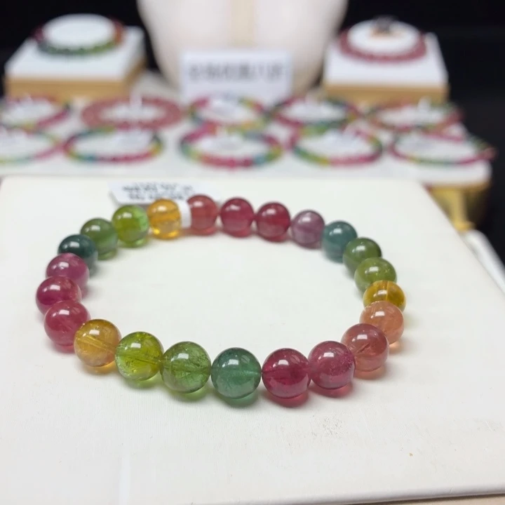 未镶嵌手链碧玺8.2mm±