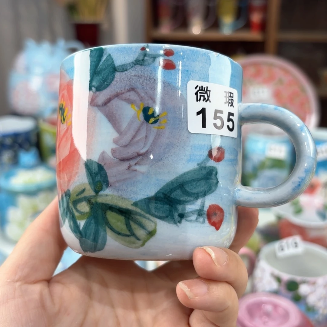 景德镇手绘高温釉下彩陶瓷茶具