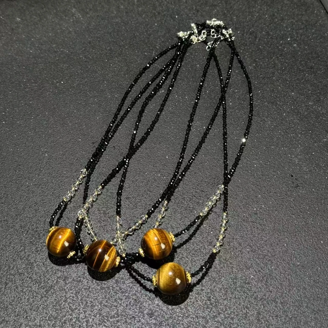 【顶盛珠宝】虎眼石项链B050707-多样性发其一