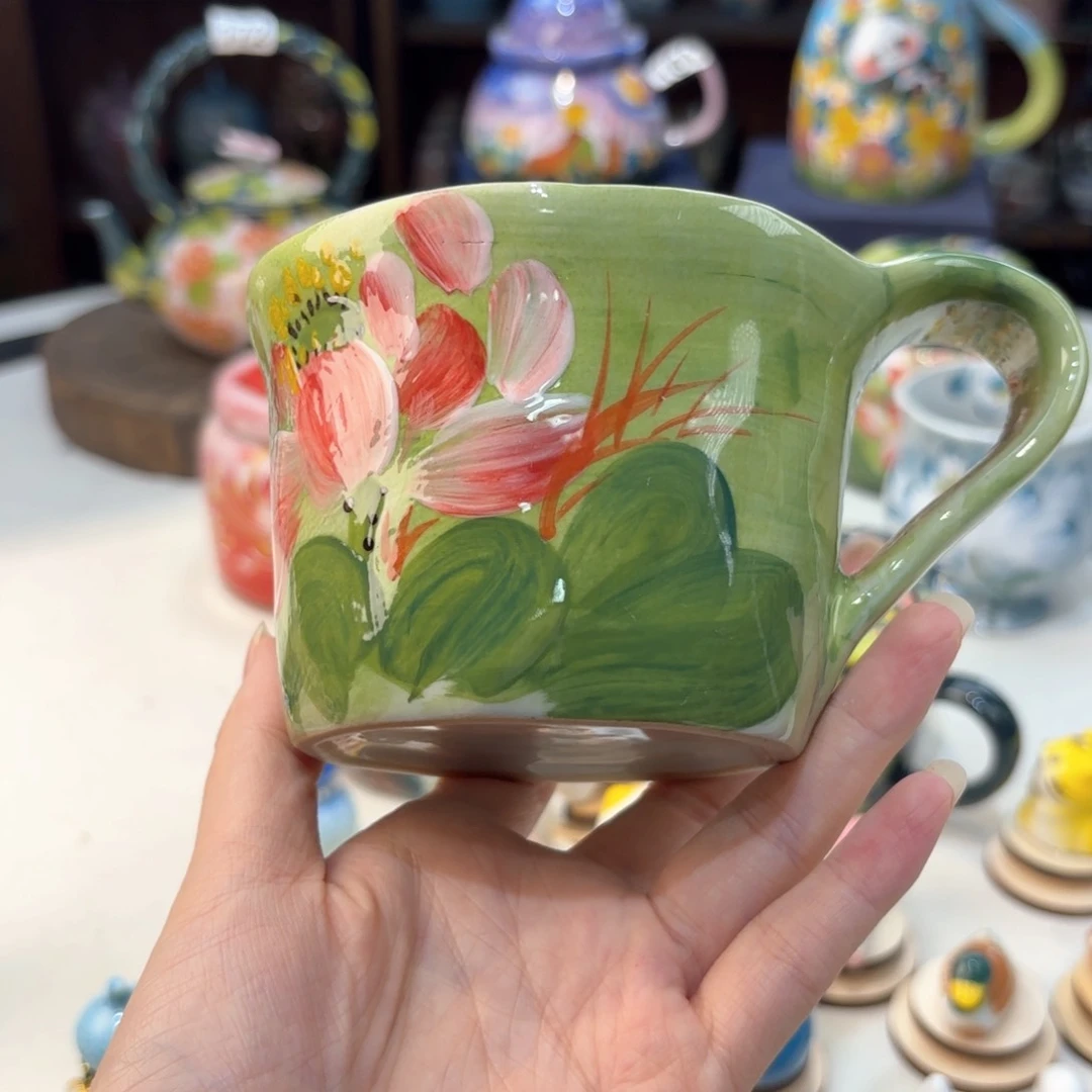 景德镇手绘高温釉下彩陶瓷茶具