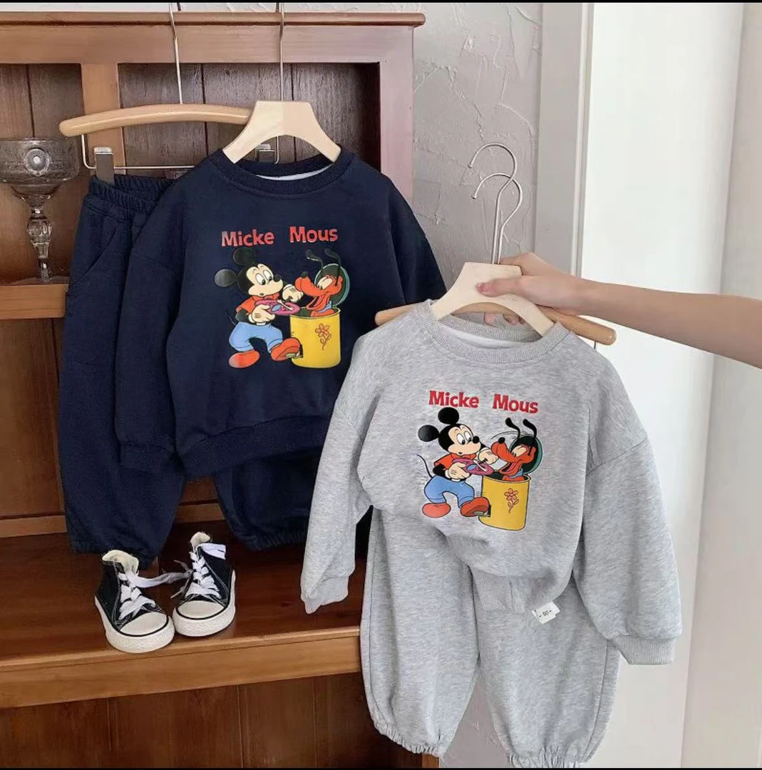 【耀选专属】2025春季韩版休闲儿童运动卫衣套装