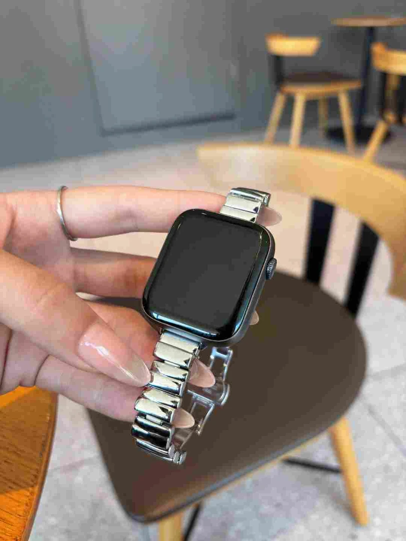 不规则金属方块表带适用applewatch苹果手表iwatch9代8765432