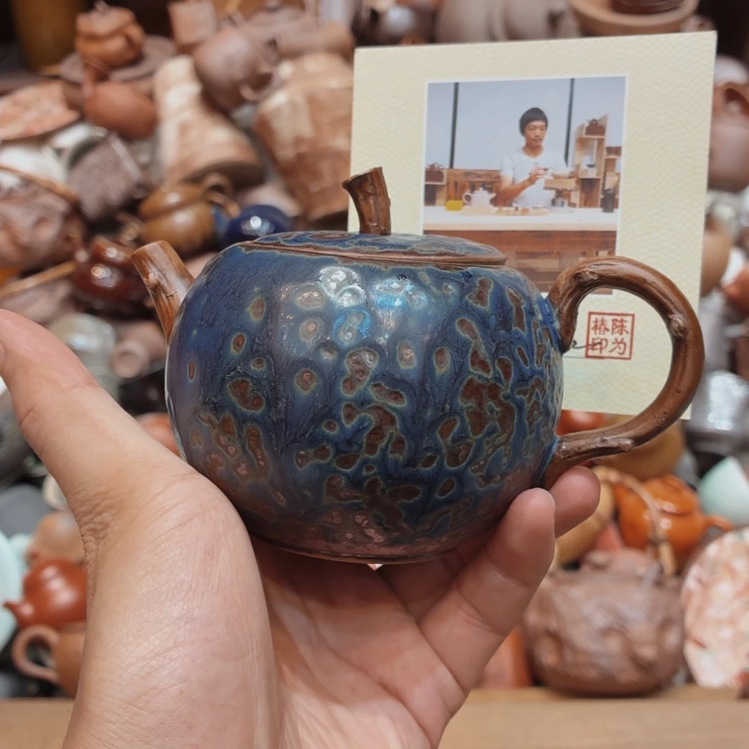 柴烧老原矿高岭土手工茶器皿