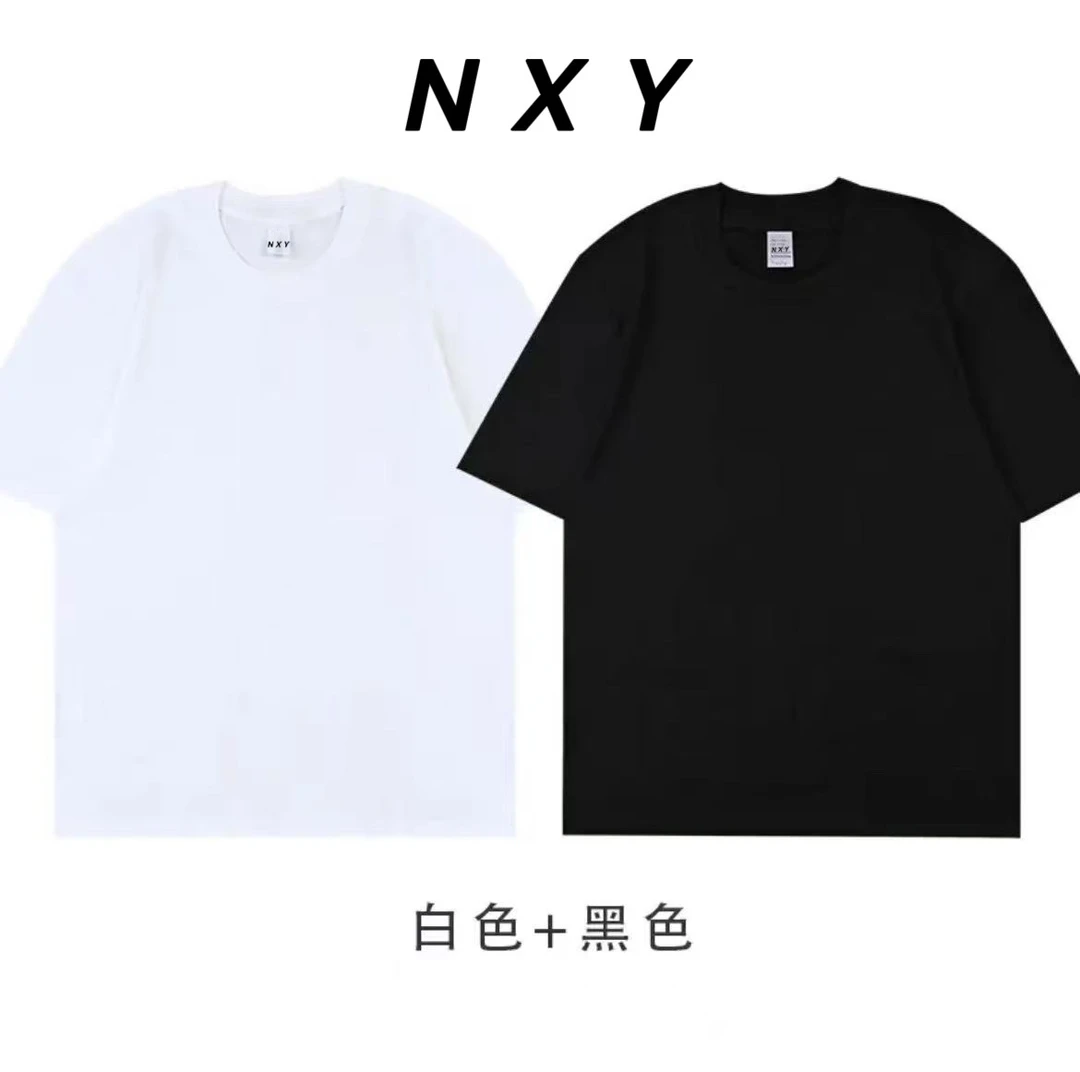 2025新款纯棉T夏季休闲百搭情侣时尚设计师轻奢潮流重工纯棉打底