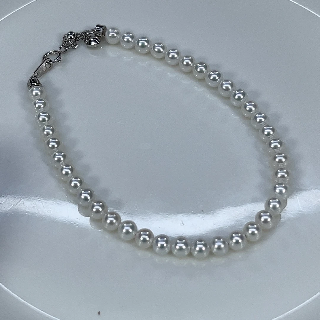 淡水珍珠颈饰银S925镶嵌