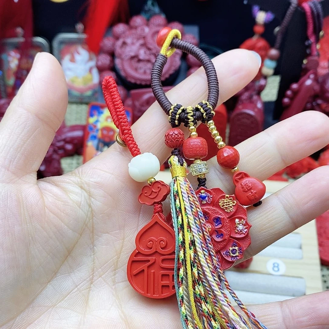 葫芦钥匙扣八瓣莲花款挂件