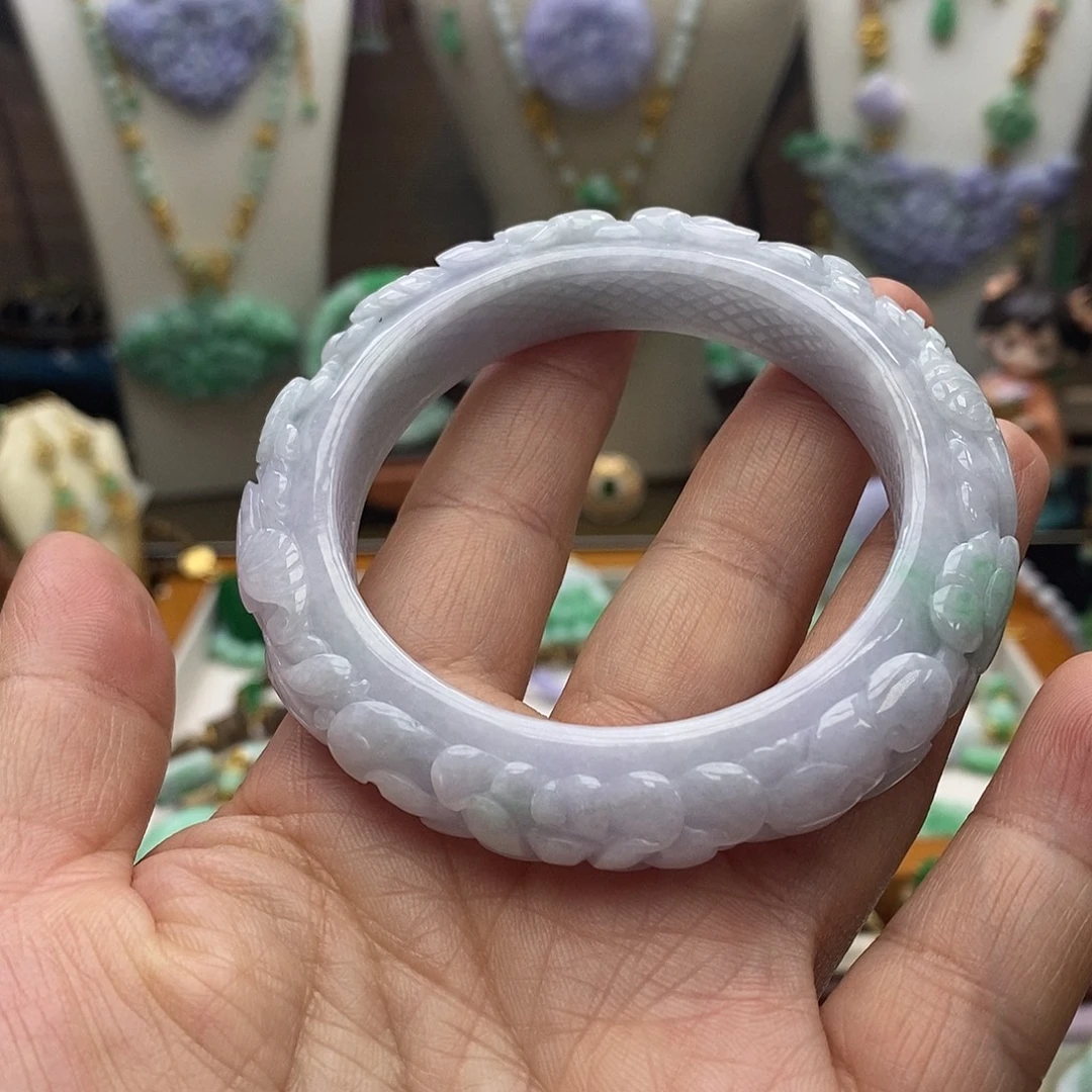 翡翠未镶嵌颈饰手镯56