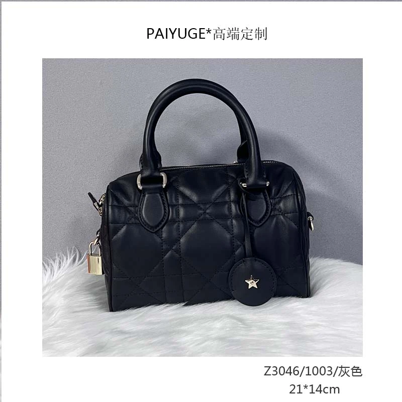 Z3046/1003/黑色 高端订制手工蜡线女士单肩斜挎手提包1280孤品
