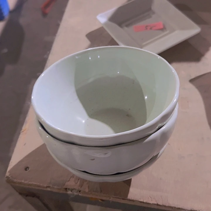 瓷三个脑瓜碗 6 英寸