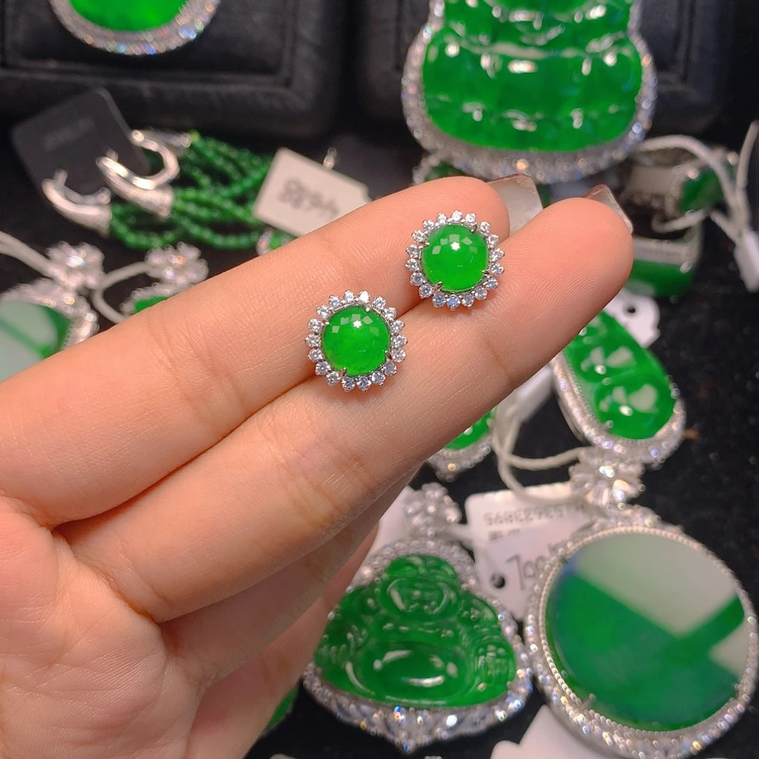 翡翠吊坠(不含链)银S925镶嵌888888888