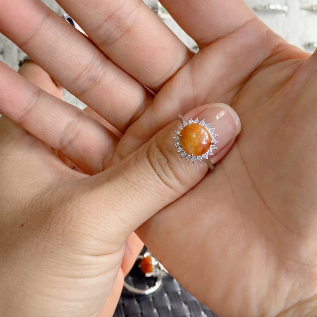 远***阳未镶嵌戒指翡翠缅甸
