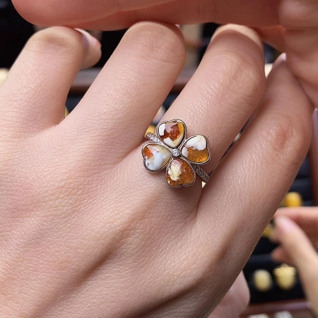 琥珀未镶嵌裸石成品