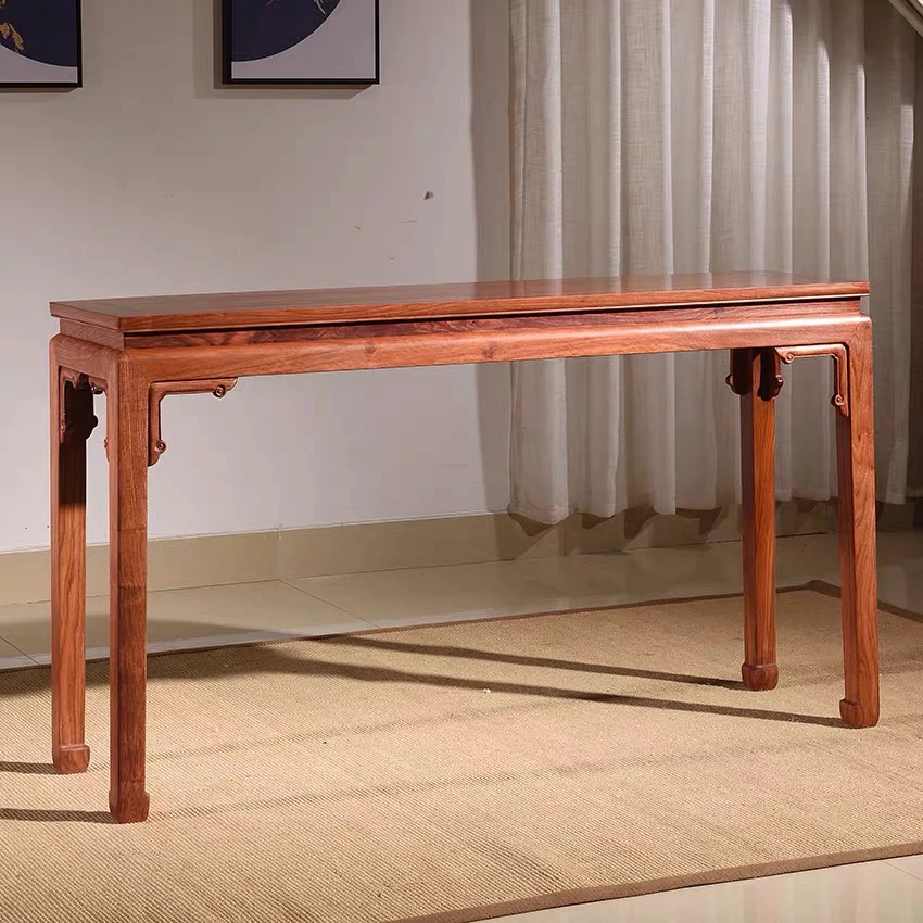 红木平头花梨木条案简约供桌神台红木家具刺猬紫檀中堂案台佛台