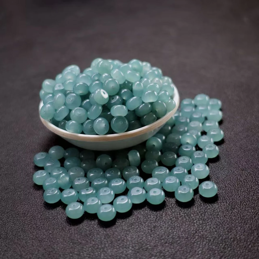 散珠w1479高冰蓝水算盘8*5mm*30颗