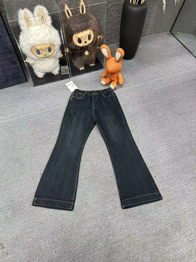 0931弹力加绒女神喇叭裤