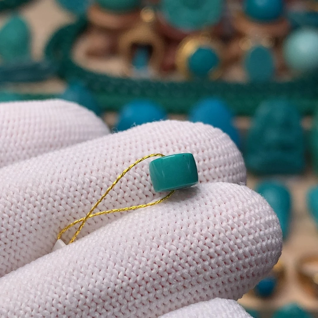 未镶嵌绿松石珠宝奇石6mm