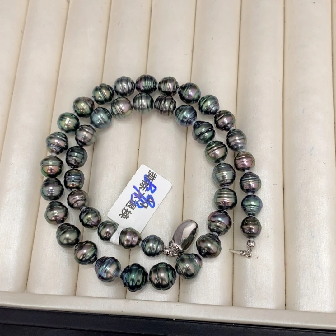 海水珍珠颈饰未镶嵌汉***想大溪地项链7.7-10.2瑶