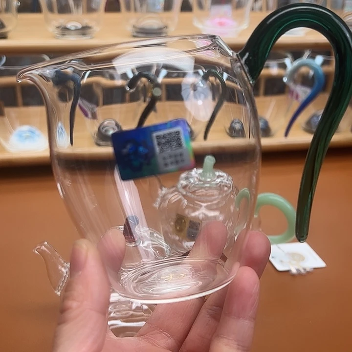 H***o吸管款水晶玻璃怡然墨绿